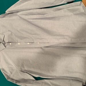 Men's Dress Shirt;  Express; Gray